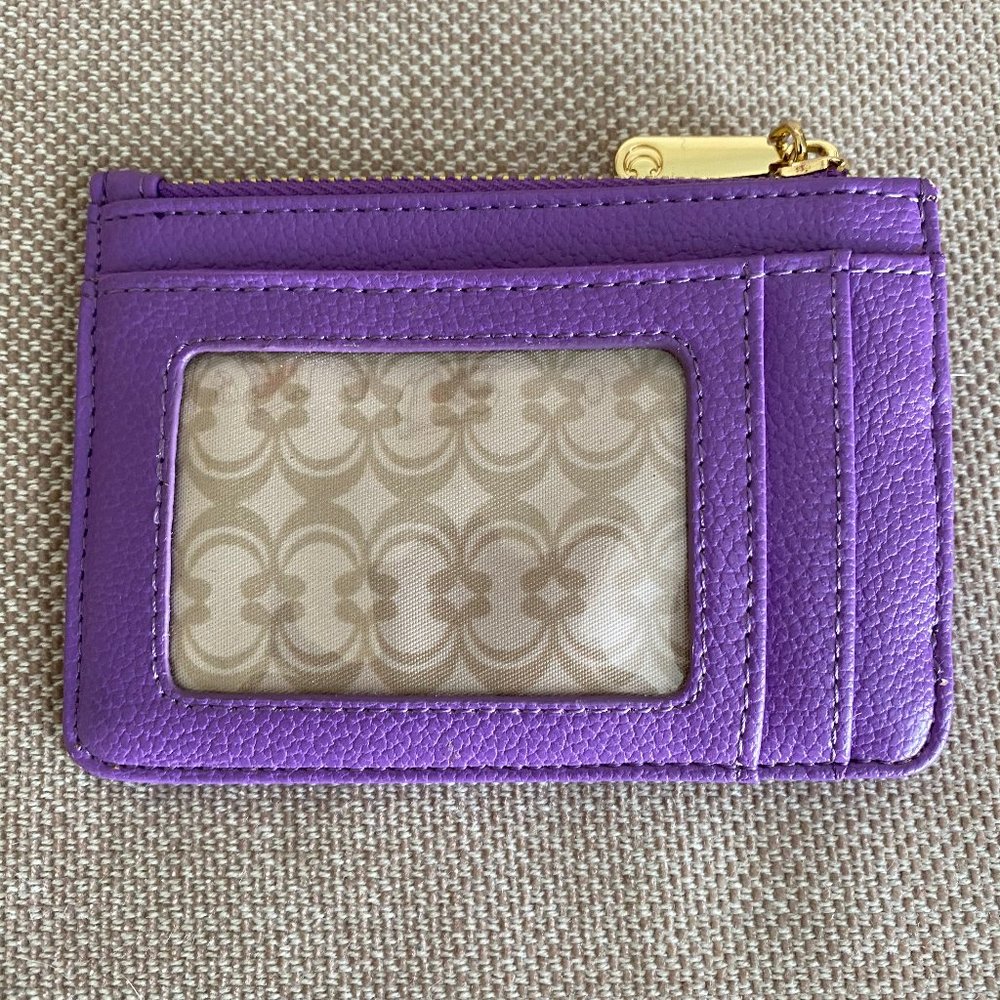 NWOT! Charming Charlie Purple wallet/ID holder